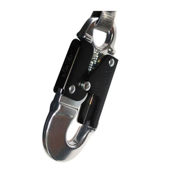 Picture of Atom Fall Arrest Dual Block 1.8m fitted with alloy snap hook and alloy karabiner. Max user weight 150kg