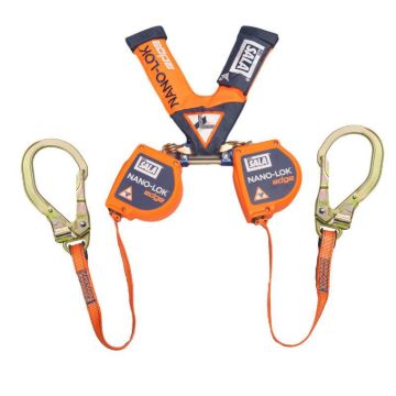 Picture of 3M™ DBI-SALA® Nano-Lok™ Edge Self-Retracting Lifeline, Twin Leg, Web, 2.5 m, 3101448