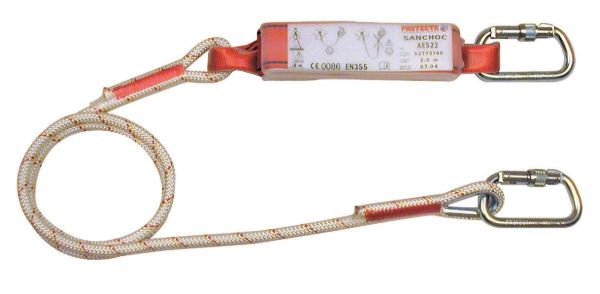 Picture of 3M™ Protecta® Sanchoc™ Shock Absorbing Lanyard, Kernmantle Rope, Single Leg, 2.00 m, AE522