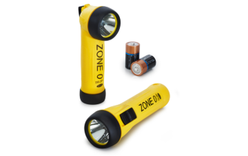 Picture of 2 Cell LED Safety Torch Straight T4 with Indicator Zone 1