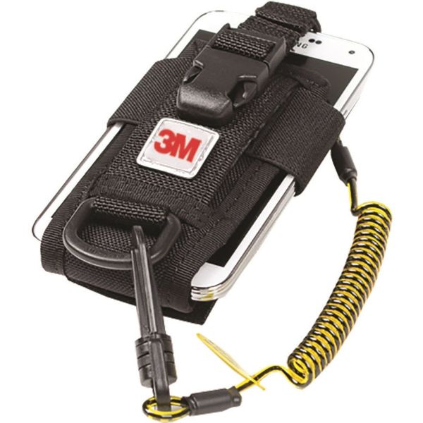 Picture of 3M™ DBI-SALA® Fall Protection for Tools, Adjustable Radio/Cell Phone Holster, Clip2Loop Coil Tether, Micro D-Ring, 1500089