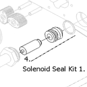 4. - Solenoid Vv Seal Kit 1 T6 Exd PTFE