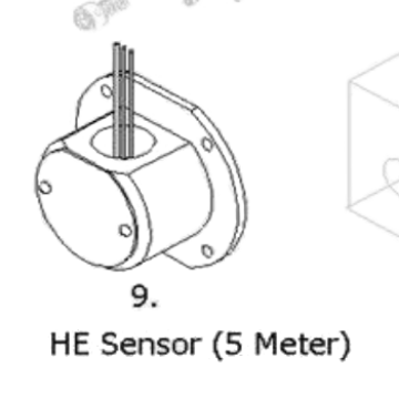 9. - MB3 Sensor Assembly 5 Meter