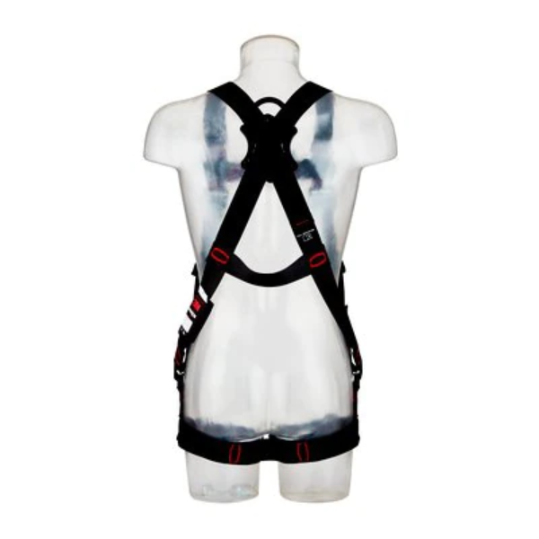 Picture of 3M™ Protecta® E200 Standard Vest Style Fall Arrest Safety Harness, Horizontal Style Legs, Black, Small, 1161639