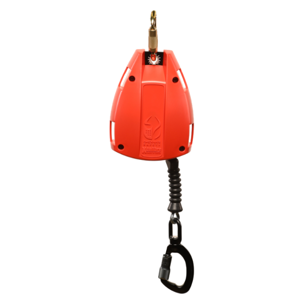 Picture of Xcalibre Fall Arrest Block 6m galvanised wire and a alloy load indicator swivel and light weight anchorage karabiner