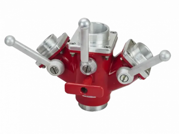 Picture of 2.5" Gun Metal / Nickel Instantaneous Ball Valve Controlled Dividing Breeching