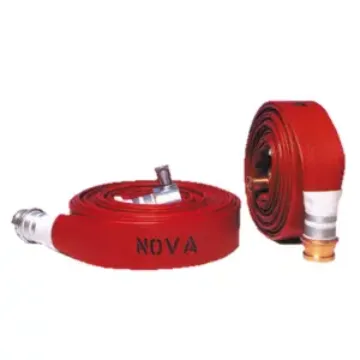 Picture of Nova Layflat Fire Hose - Type 3 - 65mm x 30m - Red - 2.5" Lite Alloy Coupling
