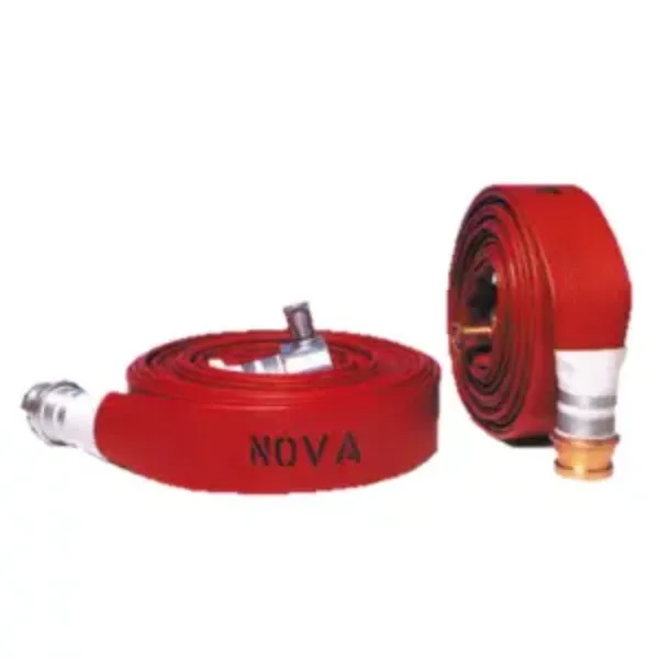Picture of Nova Layflat Fire Hose - Type 3 - 65mm x 30m - Red - 2.5" Lite Alloy Coupling