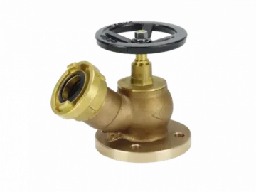 Picture of Oblique Hydrant Valve to BS 5041 Pt 1 c/w Inst Plastic Plug & CHain