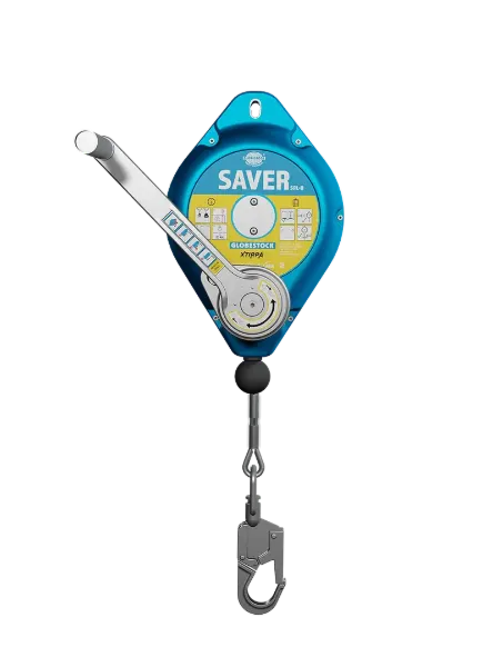 Picture of SAVER 141 kg (310 lbs) MWL | 30 m (98 ft) Galvanised Steel Lifeline | Zinc Plated Steel Snap Hook
