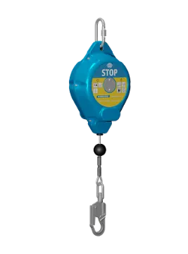 Picture of STOP 141 kg (310 lbs) MWL | 30 m (98 ft) Synthetic Lifeline | Zinc Plated Steel Snap Hook