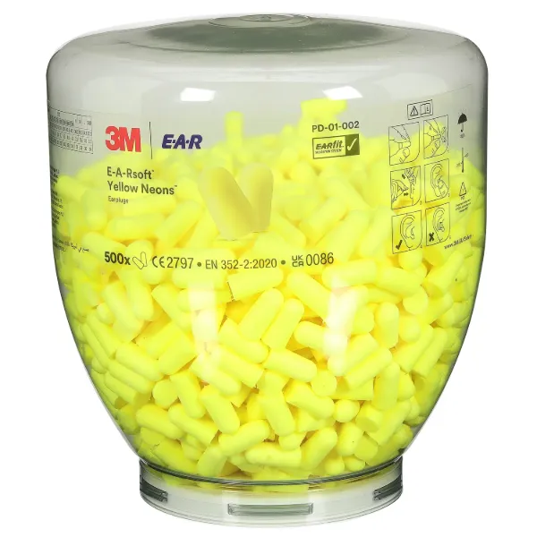Picture of 3M™ E-A-Rsoft™ Yellow Neons™ Earplugs Refill Bottle, PD-01-002