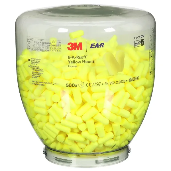 Picture of 3M™ E-A-Rsoft™ Yellow Neons™ Earplugs Refill Bottle, PD-01-002