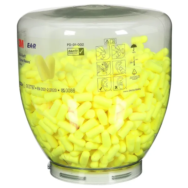 Picture of 3M™ E-A-Rsoft™ Yellow Neons™ Earplugs Refill Bottle, PD-01-002