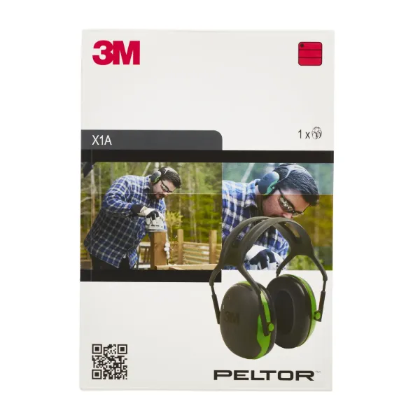 Picture of 3M™ PELTOR™ Earmuffs, Green, Headband, X1A