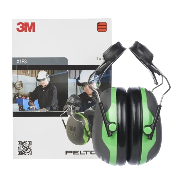 Picture of 3M™ PELTOR™ Earmuffs, Green, Helmet Mounted, X1P3