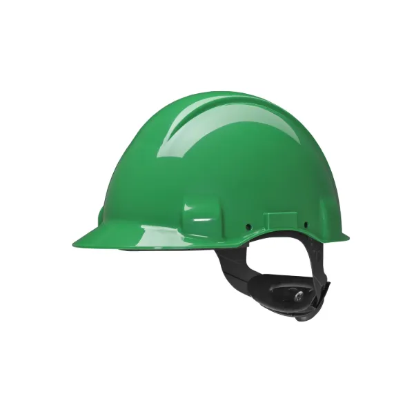 Picture of 3M™ Hard Hat, Uvicator, Ratchet, Non vented, Dielectric 440v, Plastic Sweatband, Yellow, G3001NUV-GU