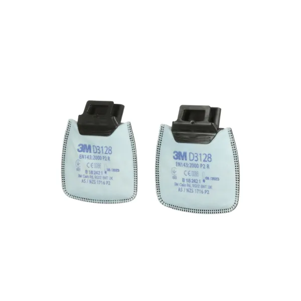 Picture of 3M™ Secure Click™ Particulate Filter with Nuisance Level Organic Vapour and Acid Gas Relief, and Ozone up to 10 x OEL, P2 R, D3128