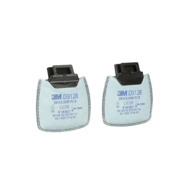 Picture of 3M™ Secure Click™ Particulate Filter with Nuisance Level Organic Vapour and Acid Gas Relief, and Ozone up to 10 x OEL, P2 R, D3128