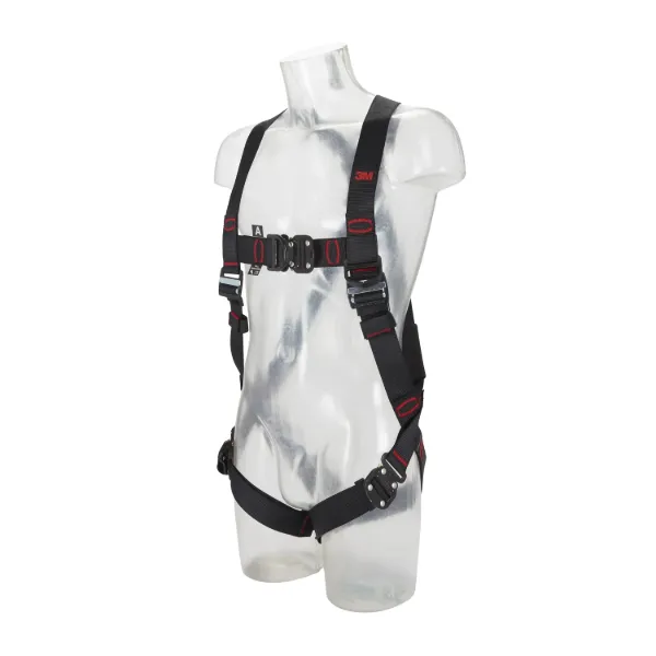 Picture of 3M™ Protecta® E200 Standard Vest Style Fall Arrest Safety Harness, Black, Small, 1161615