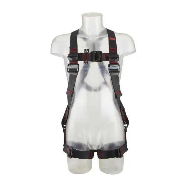 Picture of 3M™ Protecta® E200 Standard Vest Style Fall Arrest Safety Harness, Horizontal Style Legs, Black, Small, 1161639