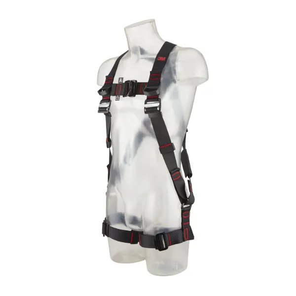 Picture of 3M™ Protecta® E200 Standard Vest Style Fall Arrest Safety Harness, Horizontal Style Legs, Black, Small, 1161639