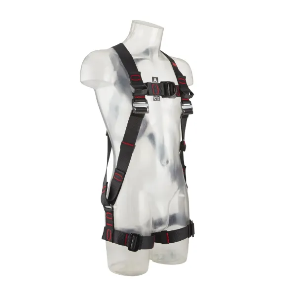 Picture of 3M™ Protecta® E200 Standard Vest Style Fall Arrest Safety Harness, Horizontal Style Legs, Black, Small, 1161639