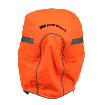 Picture of 3M™ First Base™ 3 Bump Cap 2021218, Winter, High Visibility, Orange, Reduced Peak, 55 mm, Custom