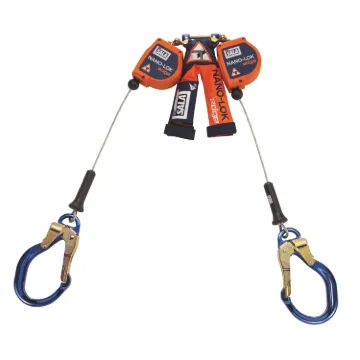 Picture of 3M™ DBI-SALA® Nano-Lok™ Edge Self-Retracting Lifeline, Twin Leg, Cable, 2.4 m, 3500240